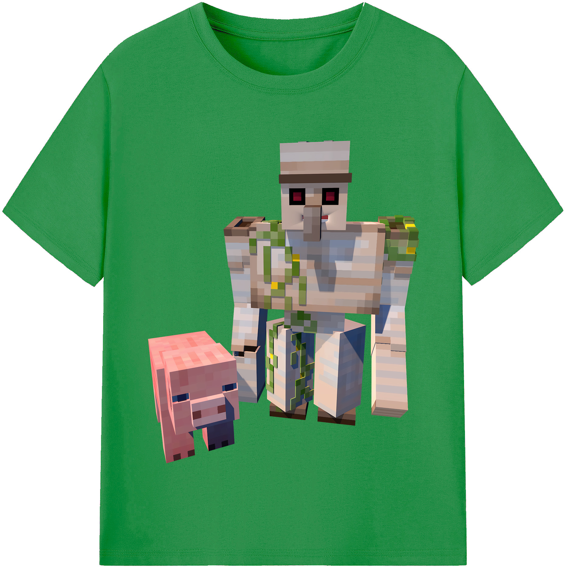 （画像用） マインクラフト ブロックの世界 Minecraft MC Block world レディースカジュアルプリントTシャツ（綿100％）