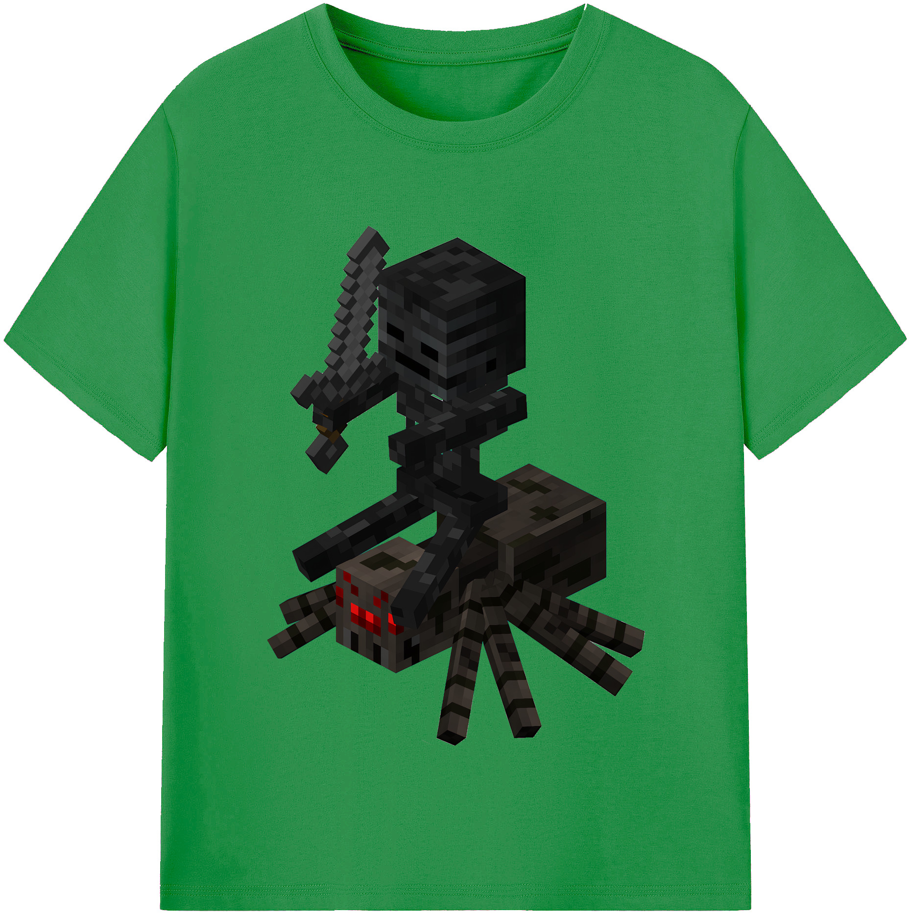 （画像用） マインクラフト ブロックの世界 Minecraft MC Block world レディースカジュアルプリントTシャツ（綿100％）