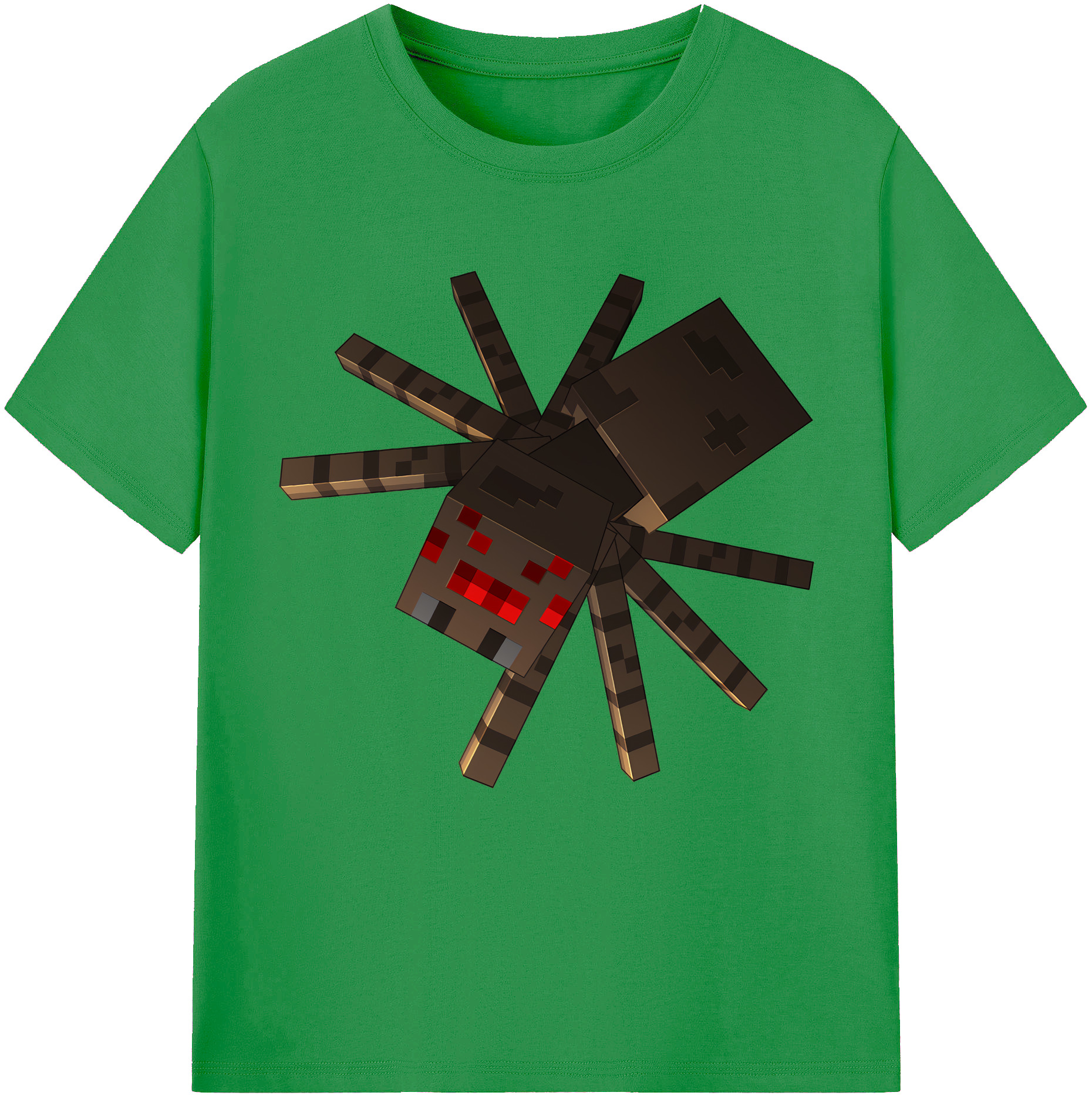 （画像用） マインクラフト ブロックの世界 Minecraft MC Block world レディースカジュアルプリントTシャツ（綿100％）