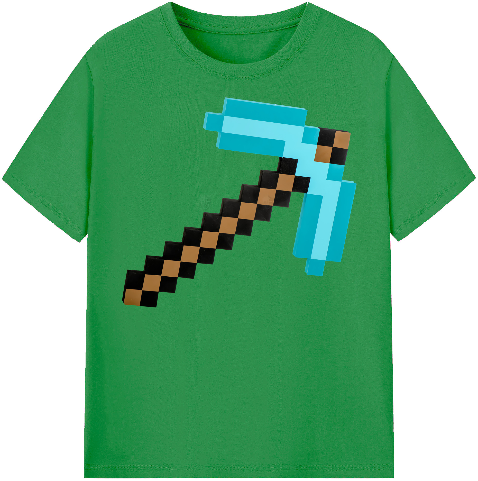 （画像用） マインクラフト ブロックの世界 Minecraft MC Block world レディースカジュアルプリントTシャツ（綿100％）