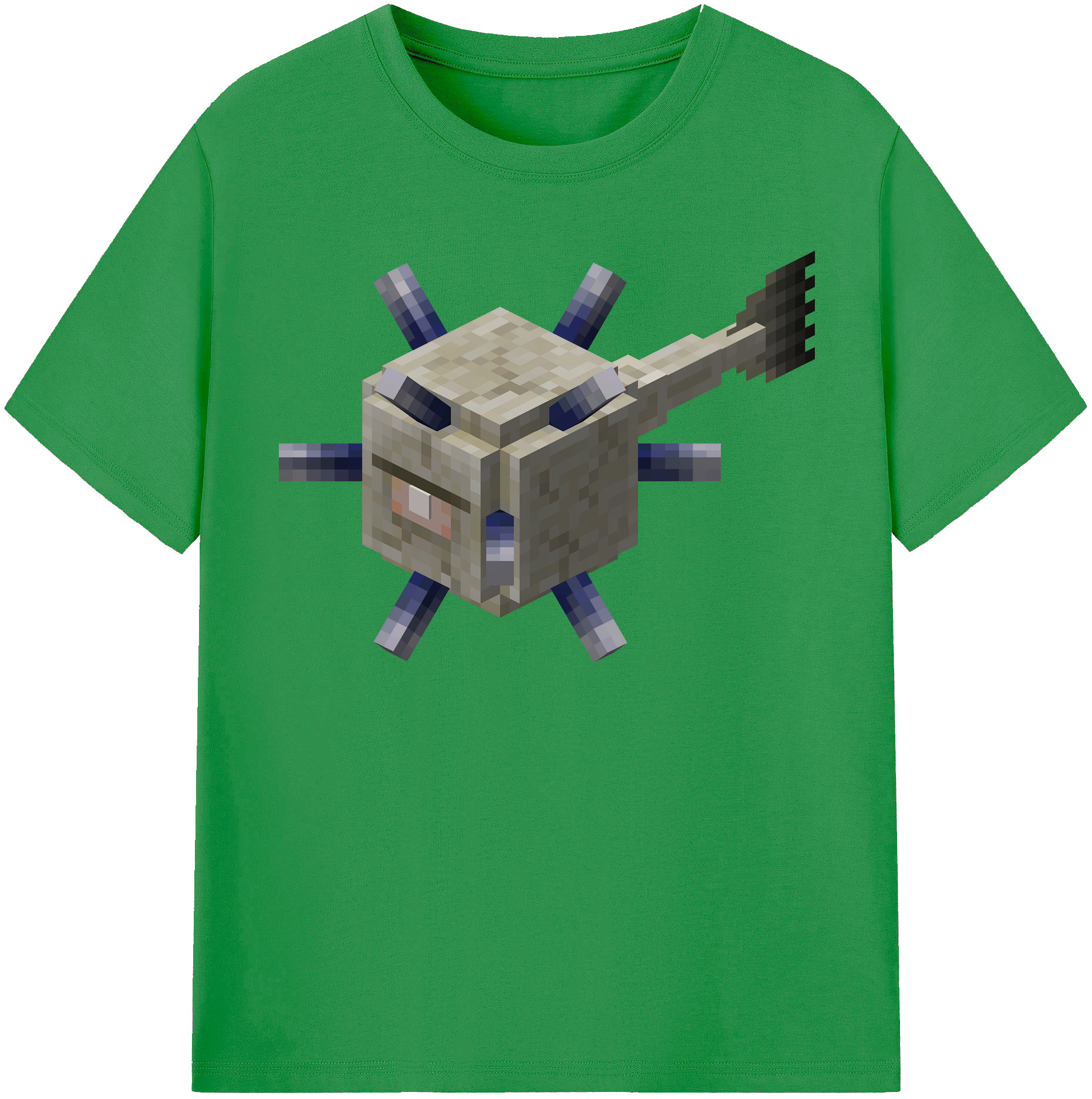 （画像用） マインクラフト ブロックの世界 Minecraft MC Block world レディースカジュアルプリントTシャツ（綿100％）