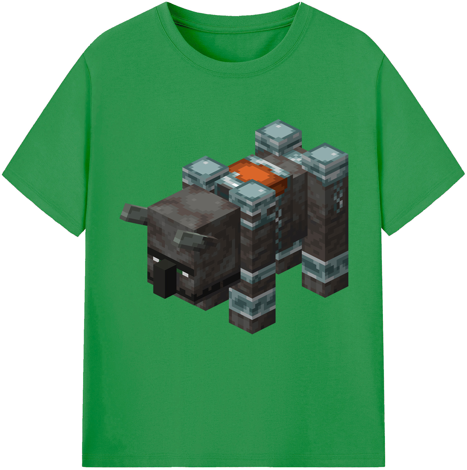 （画像用） マインクラフト ブロックの世界 Minecraft MC Block world レディースカジュアルプリントTシャツ（綿100％）