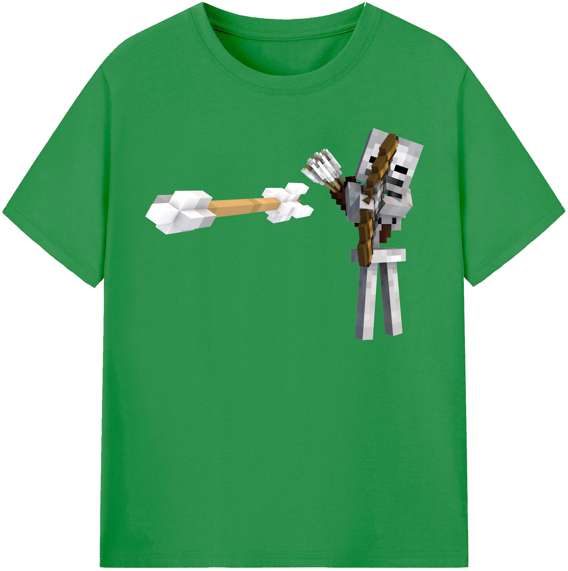 （画像用） マインクラフト ブロックの世界 Minecraft MC Block world レディースカジュアルプリントTシャツ（綿100％）