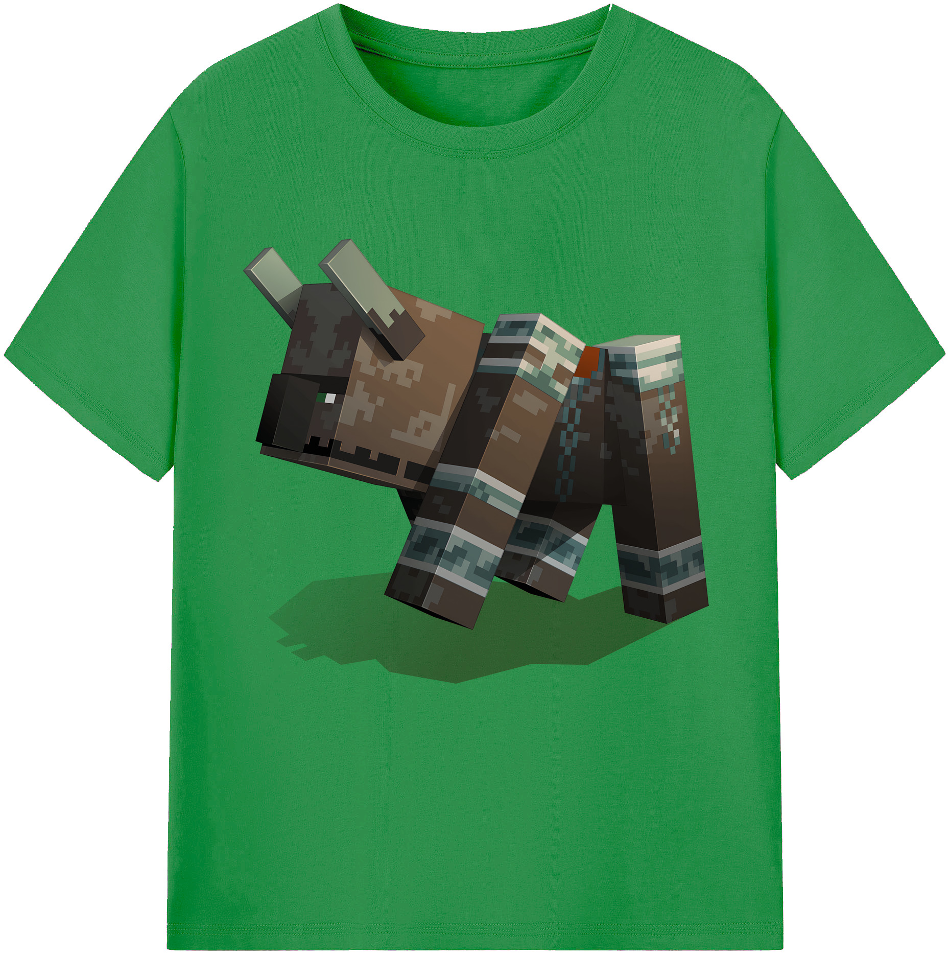 （画像用） マインクラフト ブロックの世界 Minecraft MC Block world レディースカジュアルプリントTシャツ（綿100％）