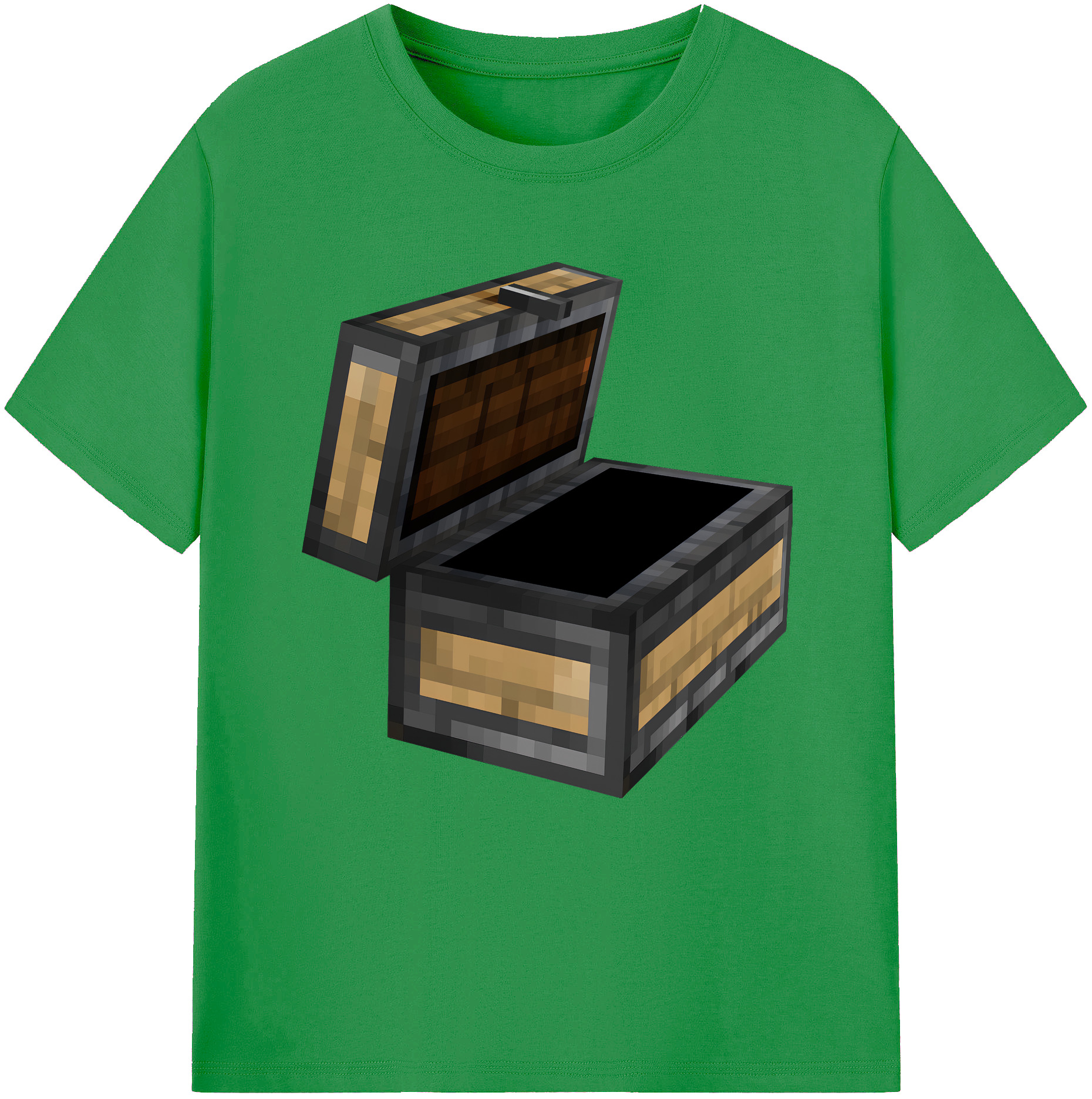 （画像用） マインクラフト ブロックの世界 Minecraft MC Block world レディースカジュアルプリントTシャツ（綿100％）