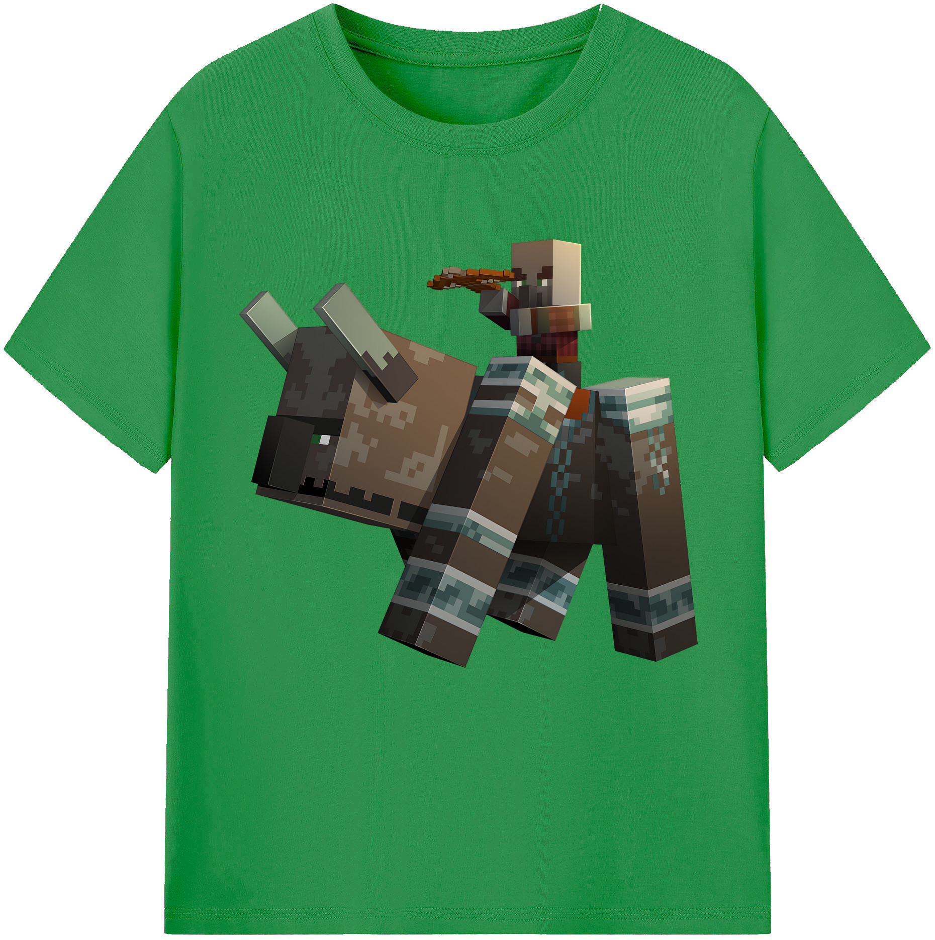 （画像用） マインクラフト ブロックの世界 Minecraft MC Block world レディースカジュアルプリントTシャツ（綿100％）