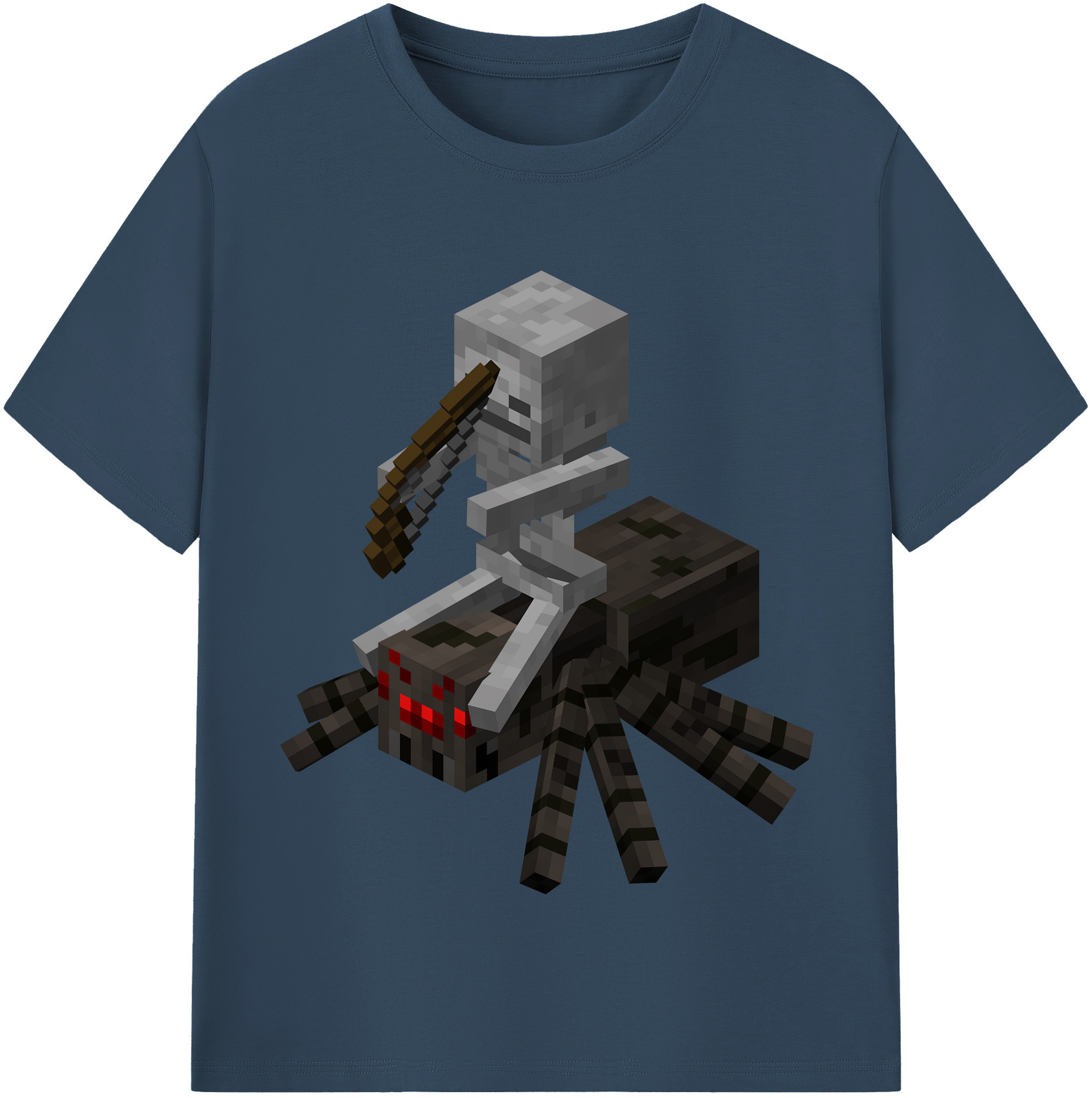 （画像用） マインクラフト ブロックの世界 Minecraft MC Block world レディースカジュアルプリントTシャツ（綿100％）