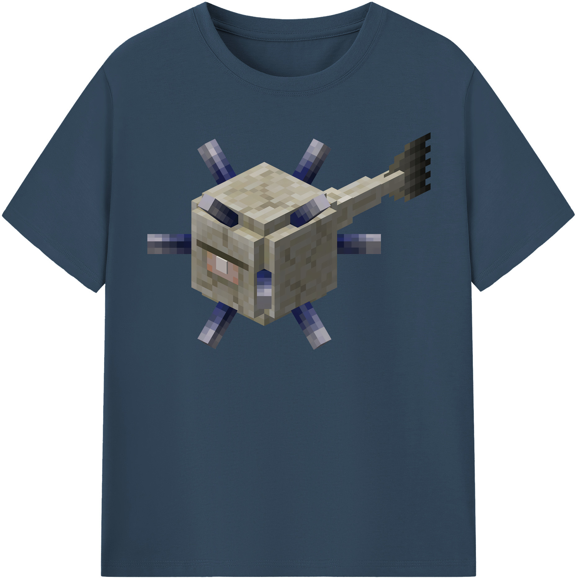（画像用） マインクラフト ブロックの世界 Minecraft MC Block world レディースカジュアルプリントTシャツ（綿100％）