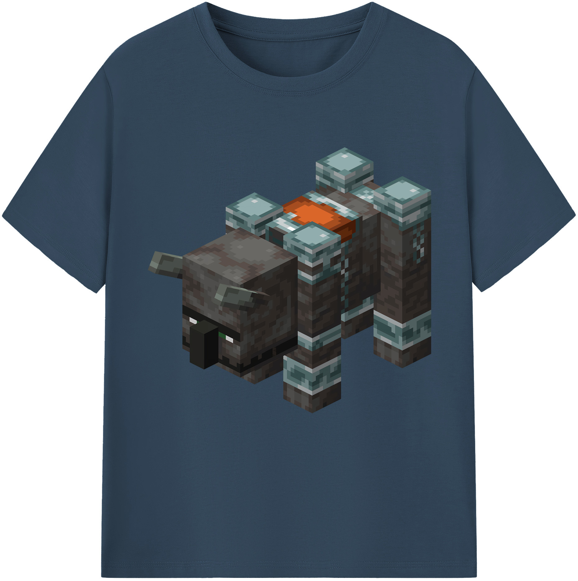 （画像用） マインクラフト ブロックの世界 Minecraft MC Block world レディースカジュアルプリントTシャツ（綿100％）