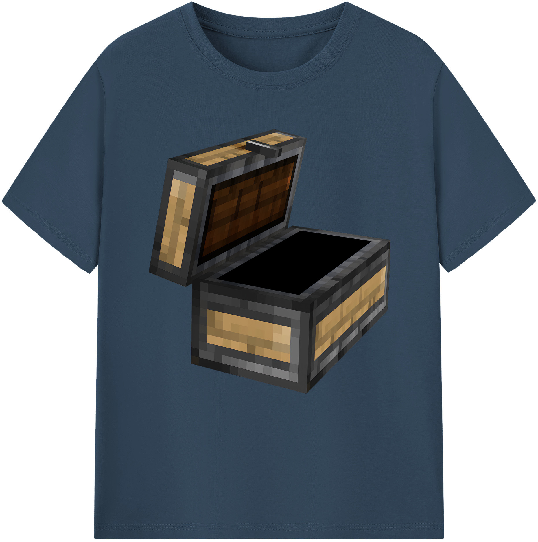 （画像用） マインクラフト ブロックの世界 Minecraft MC Block world レディースカジュアルプリントTシャツ（綿100％）