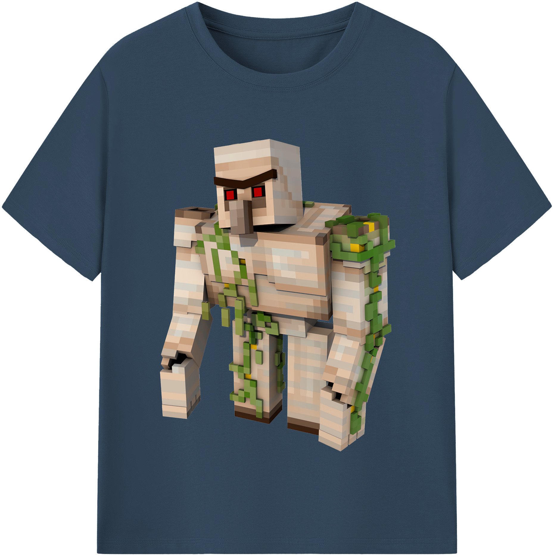 （画像用） マインクラフト ブロックの世界 Minecraft MC Block world レディースカジュアルプリントTシャツ（綿100％）