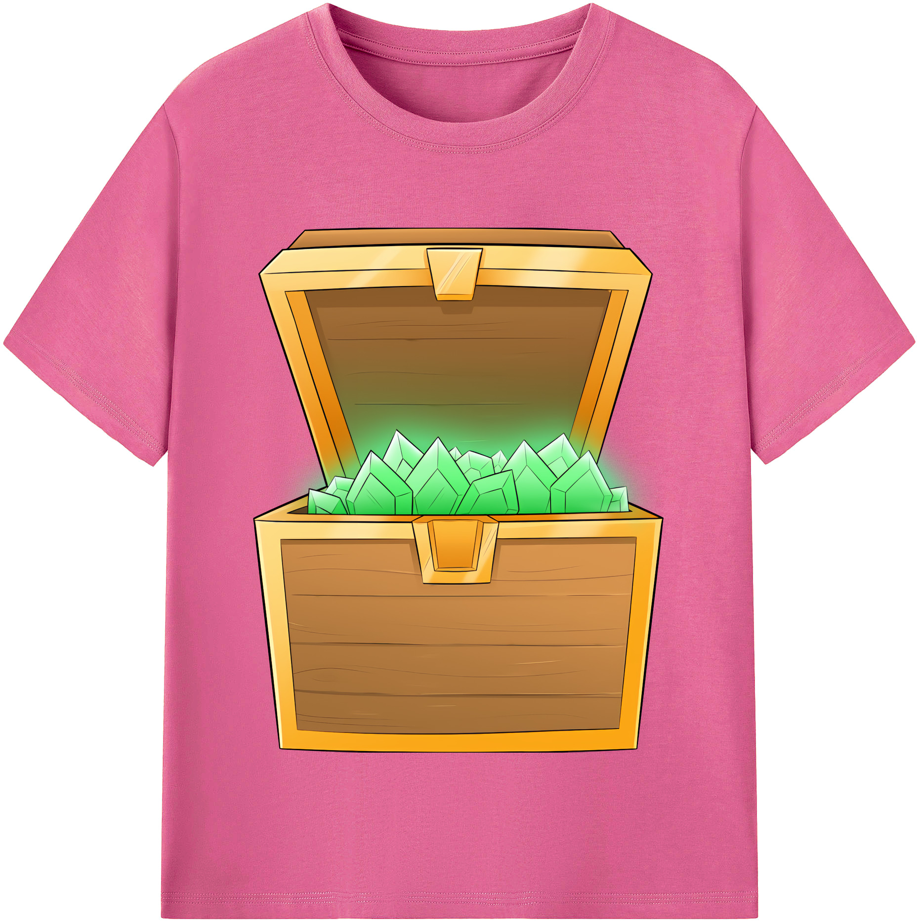 （画像用） マインクラフト ブロックの世界 Minecraft MC Block world レディースカジュアルプリントTシャツ（綿100％）