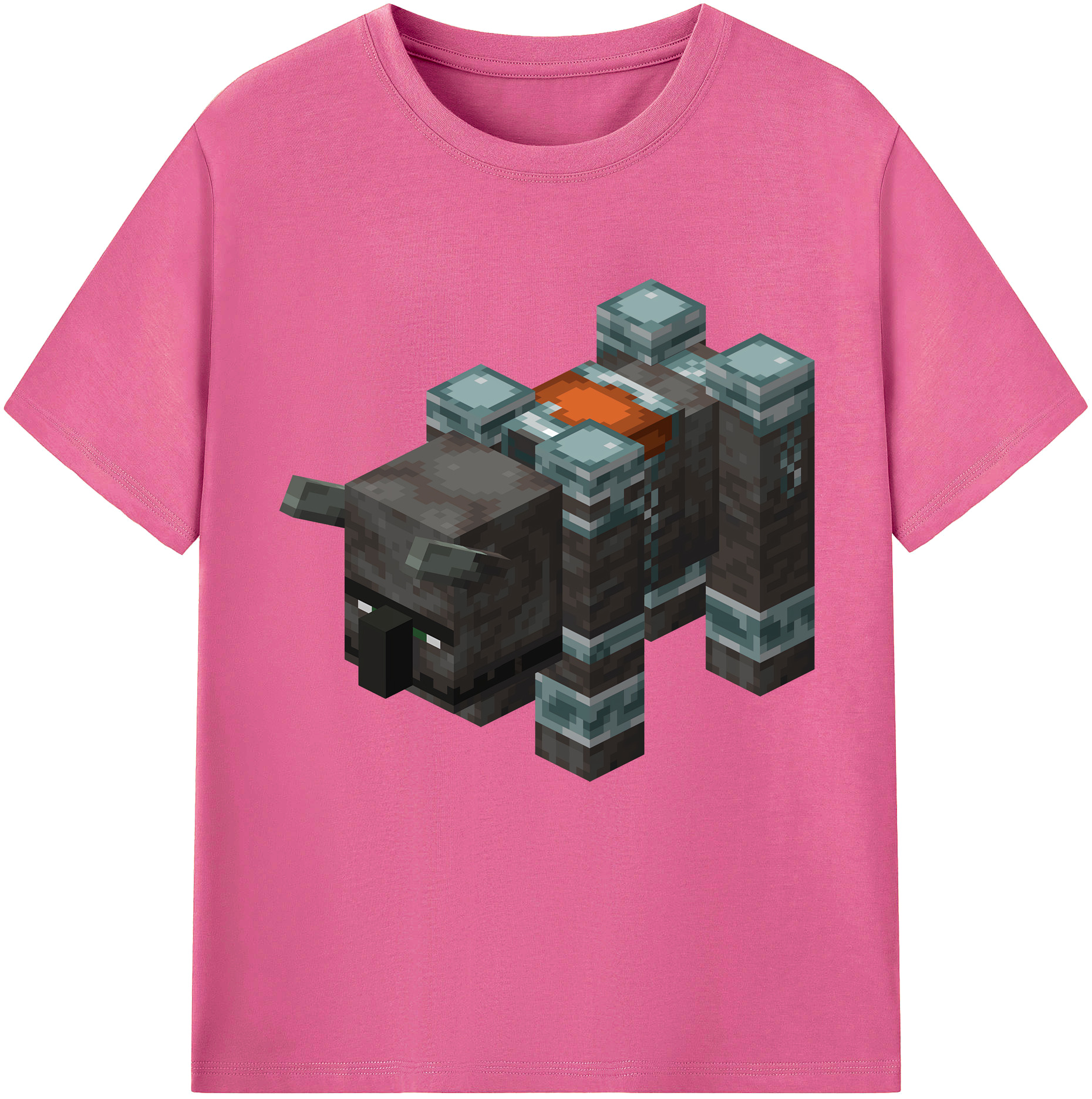 （画像用） マインクラフト ブロックの世界 Minecraft MC Block world レディースカジュアルプリントTシャツ（綿100％）
