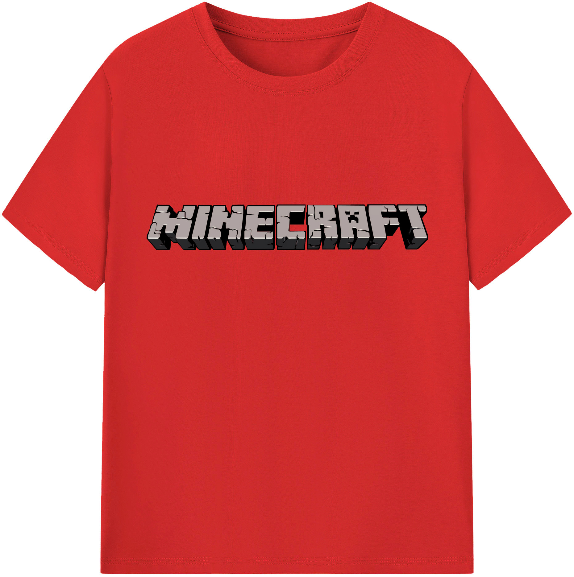 （画像用） マインクラフト ブロックの世界 Minecraft MC Block world レディースカジュアルプリントTシャツ（綿100％）
