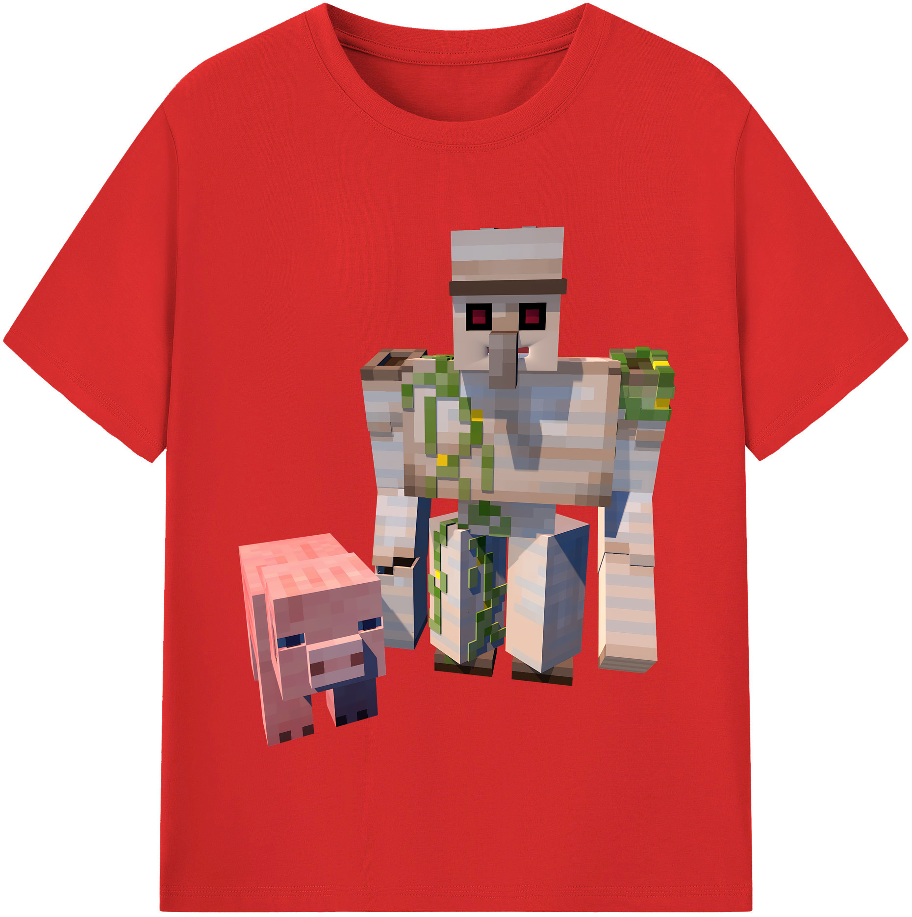 （画像用） マインクラフト ブロックの世界 Minecraft MC Block world レディースカジュアルプリントTシャツ（綿100％）