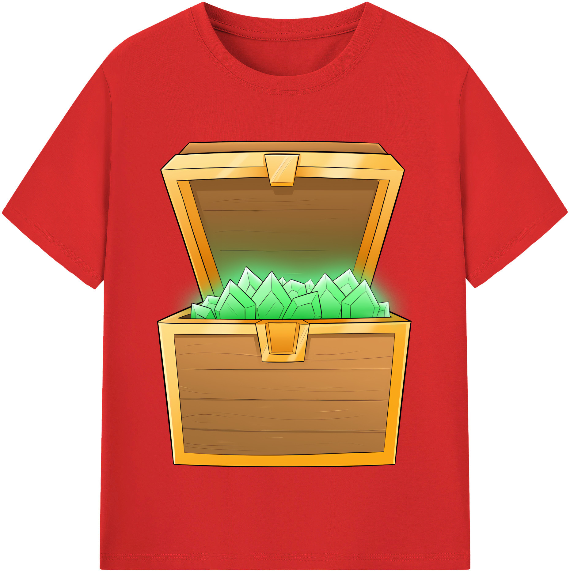 （画像用） マインクラフト ブロックの世界 Minecraft MC Block world レディースカジュアルプリントTシャツ（綿100％）