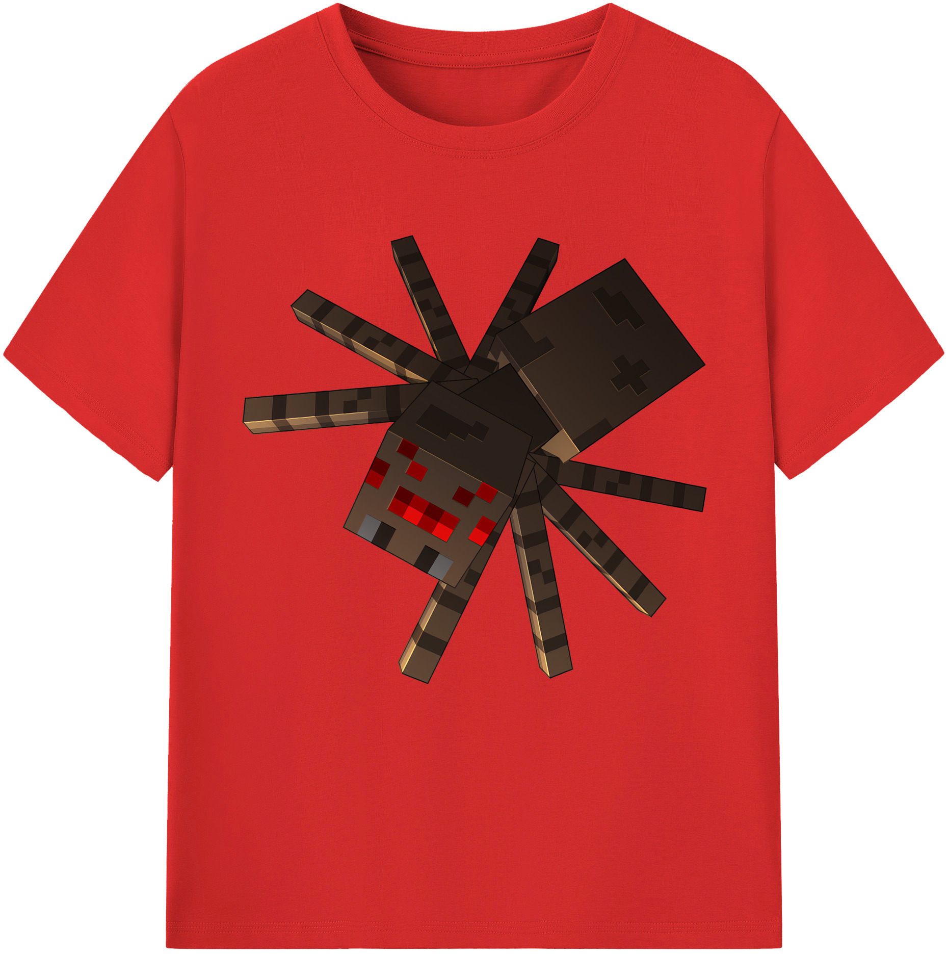 （画像用） マインクラフト ブロックの世界 Minecraft MC Block world レディースカジュアルプリントTシャツ（綿100％）