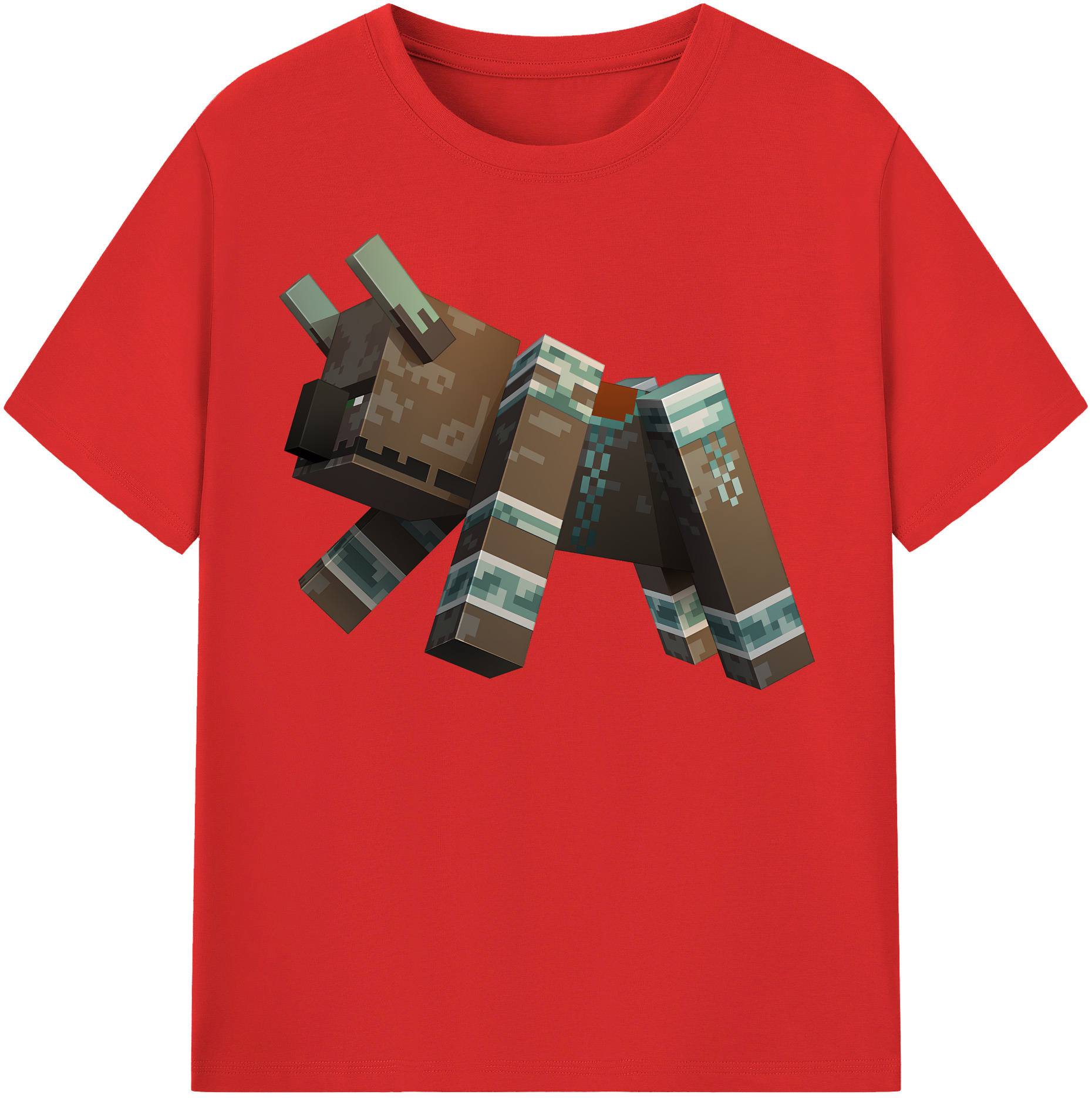 （画像用） マインクラフト ブロックの世界 Minecraft MC Block world レディースカジュアルプリントTシャツ（綿100％）