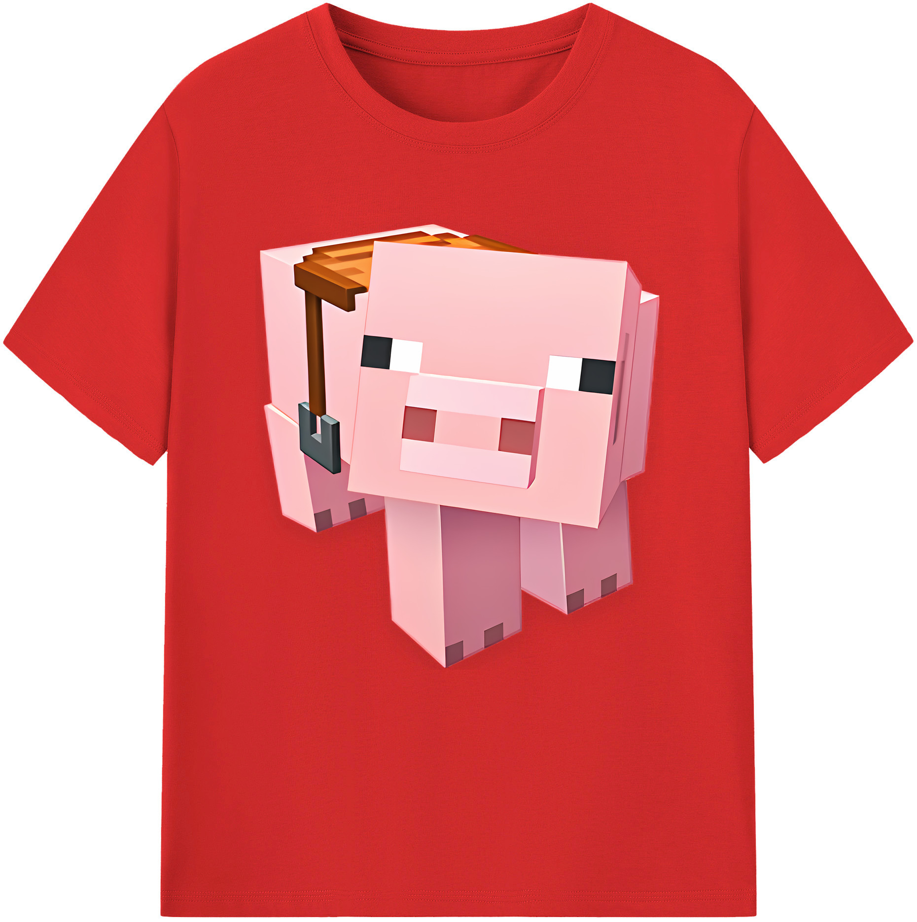 （画像用） マインクラフト ブロックの世界 Minecraft MC Block world レディースカジュアルプリントTシャツ（綿100％）