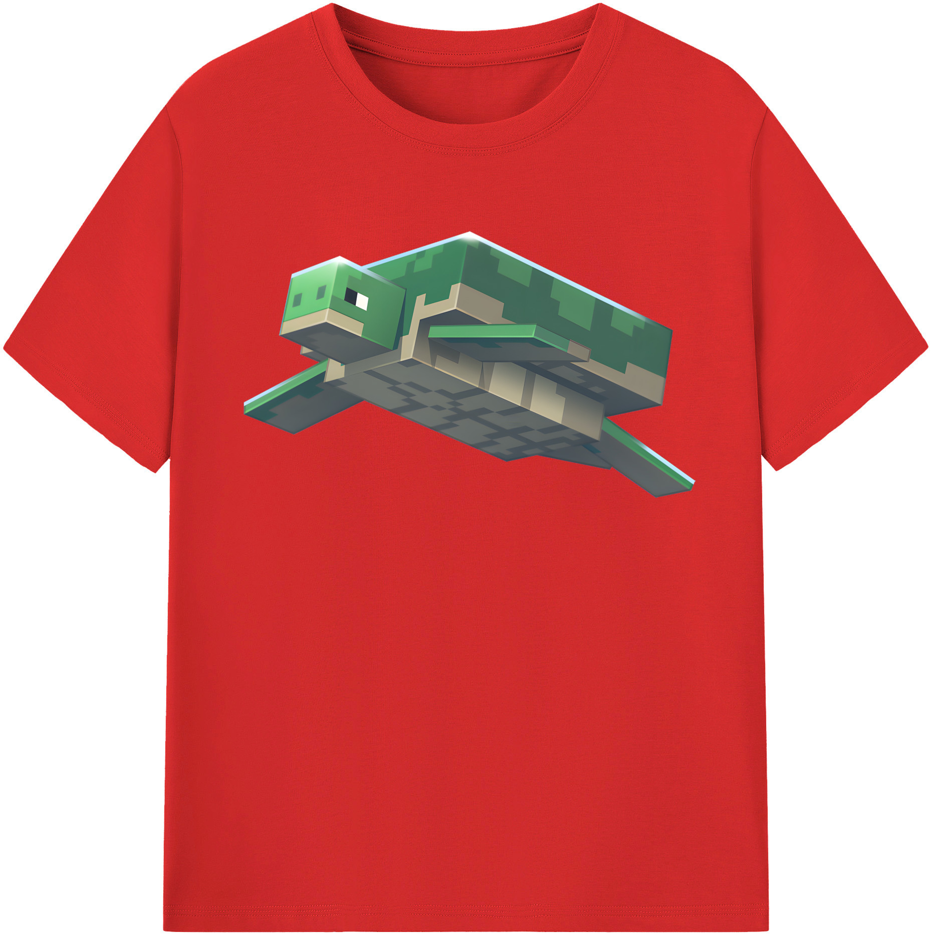 （画像用） マインクラフト ブロックの世界 Minecraft MC Block world レディースカジュアルプリントTシャツ（綿100％）