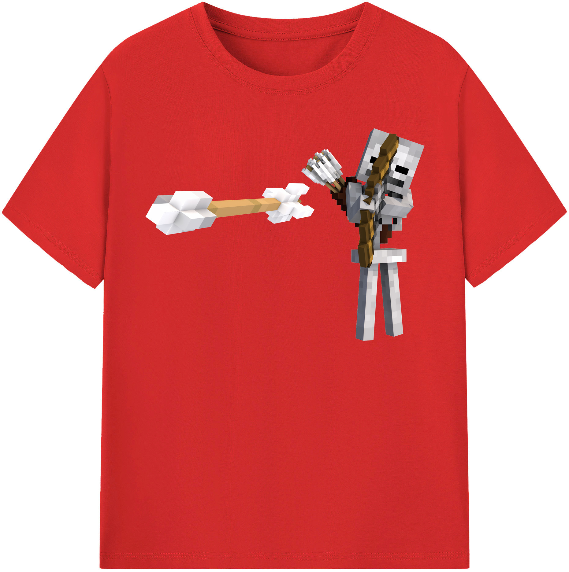 （画像用） マインクラフト ブロックの世界 Minecraft MC Block world レディースカジュアルプリントTシャツ（綿100％）