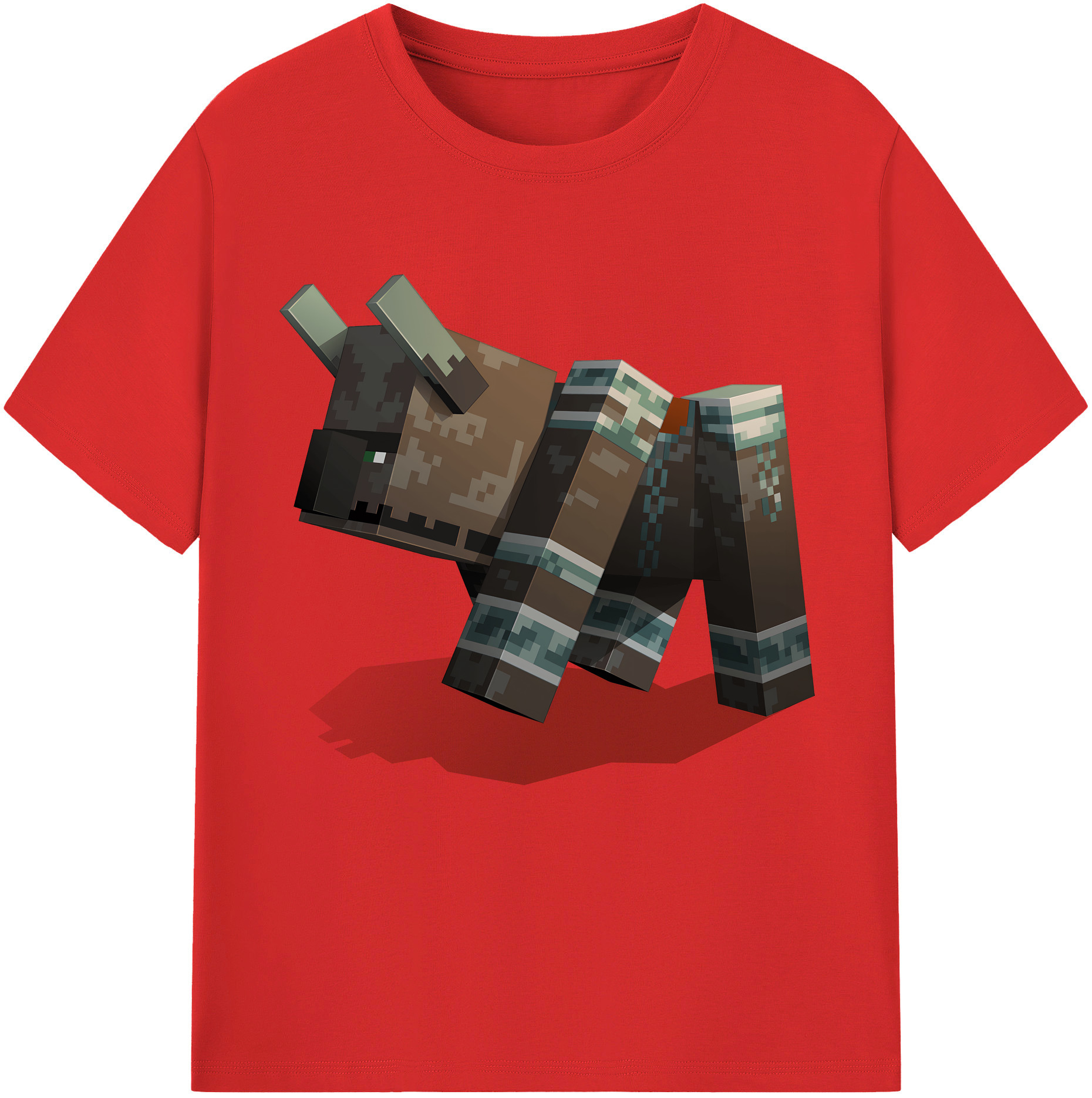 （画像用） マインクラフト ブロックの世界 Minecraft MC Block world レディースカジュアルプリントTシャツ（綿100％）