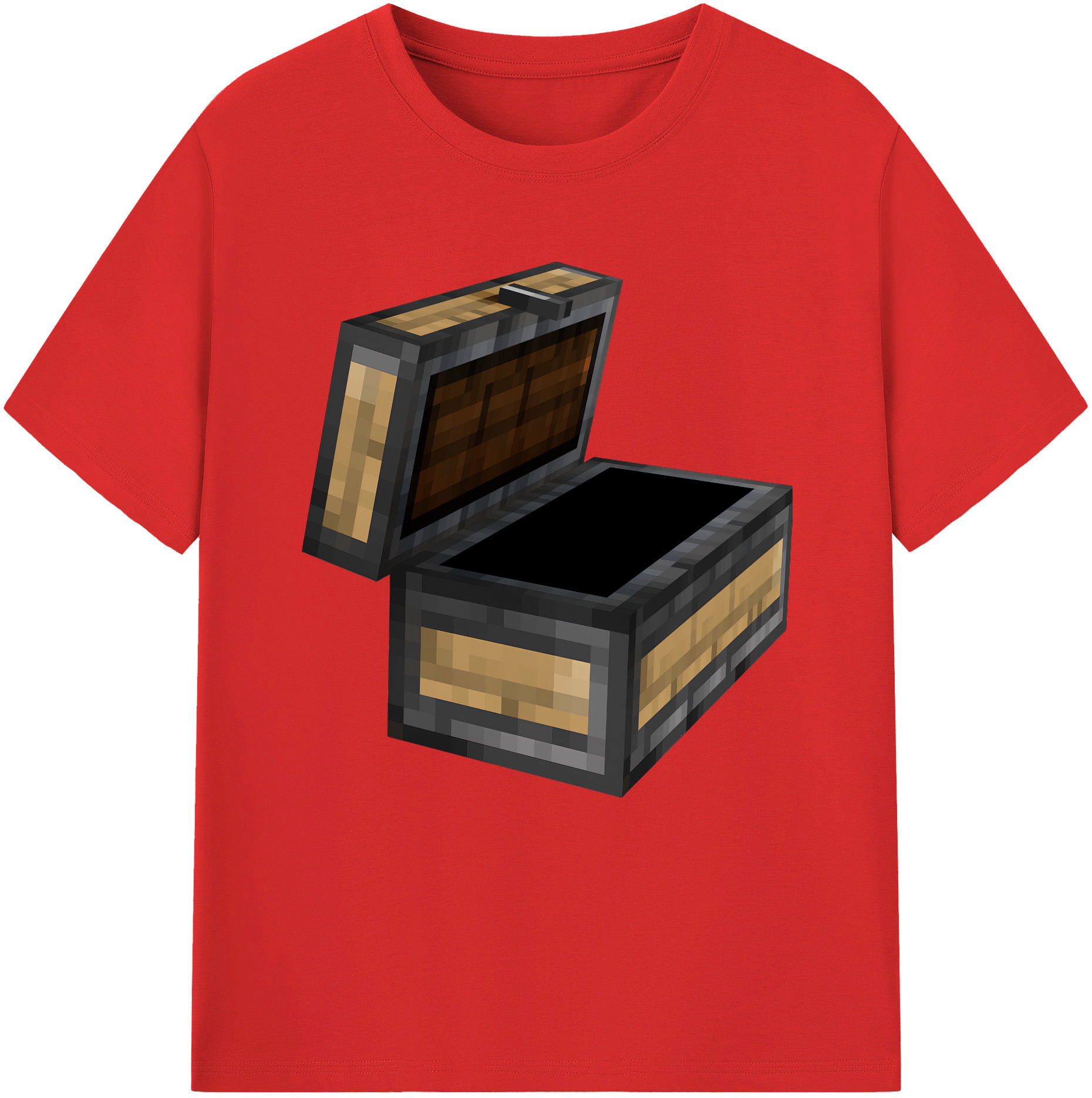 （画像用） マインクラフト ブロックの世界 Minecraft MC Block world レディースカジュアルプリントTシャツ（綿100％）