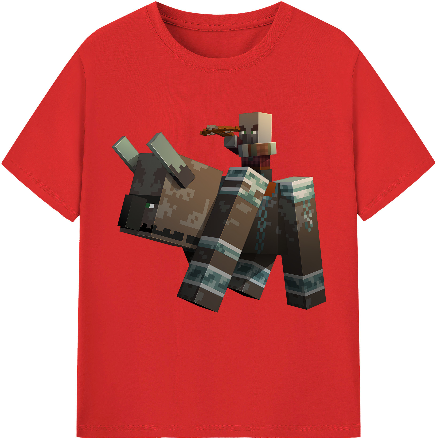 （画像用） マインクラフト ブロックの世界 Minecraft MC Block world レディースカジュアルプリントTシャツ（綿100％）