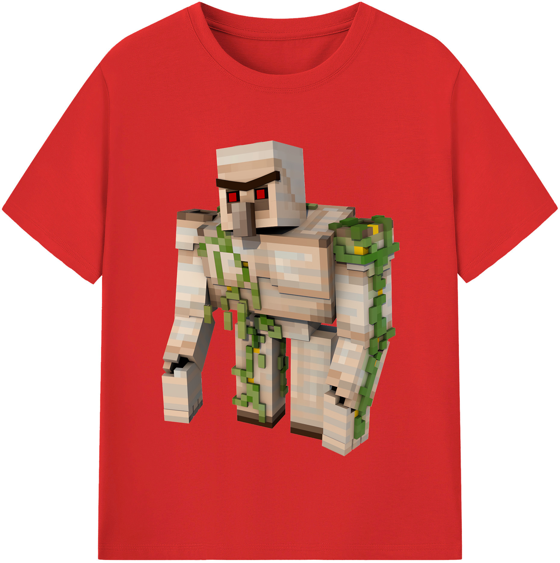 （画像用） マインクラフト ブロックの世界 Minecraft MC Block world レディースカジュアルプリントTシャツ（綿100％）