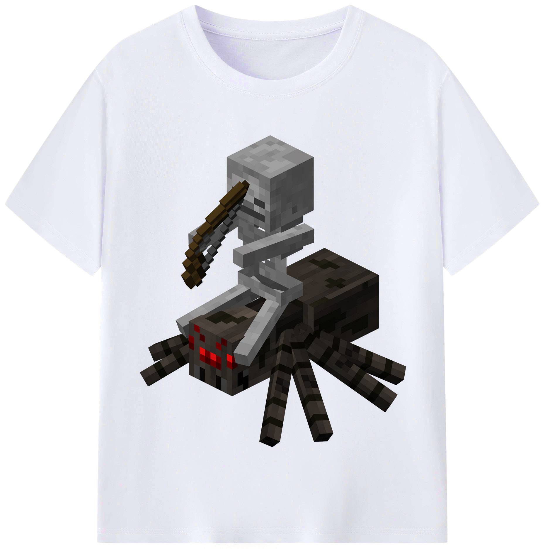 （画像用） マインクラフト ブロックの世界 Minecraft MC Block world レディースカジュアルプリントTシャツ（綿100％）