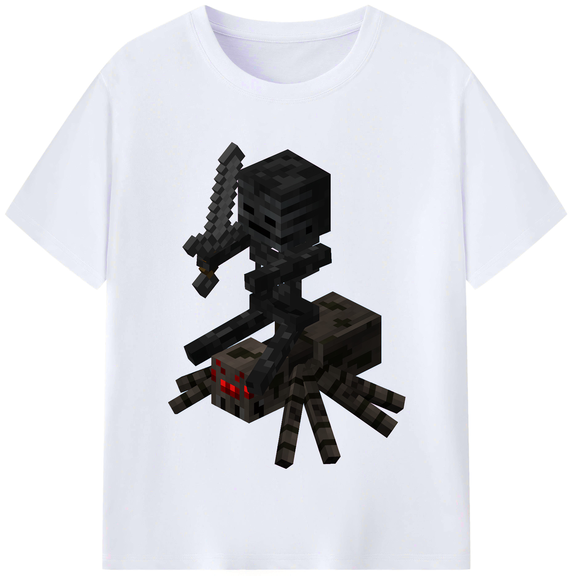 （画像用） マインクラフト ブロックの世界 Minecraft MC Block world レディースカジュアルプリントTシャツ（綿100％）