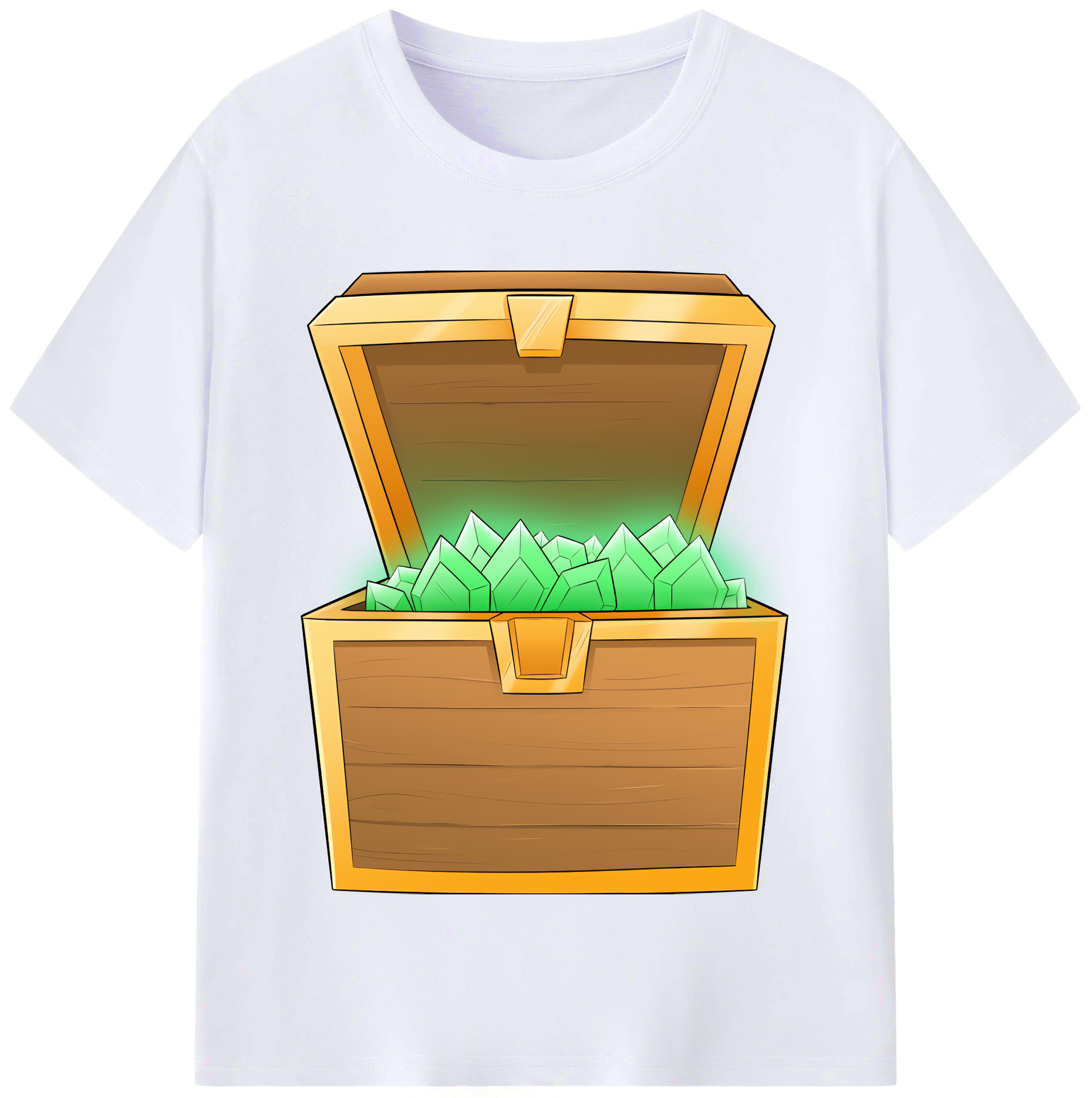 （画像用） マインクラフト ブロックの世界 Minecraft MC Block world レディースカジュアルプリントTシャツ（綿100％）
