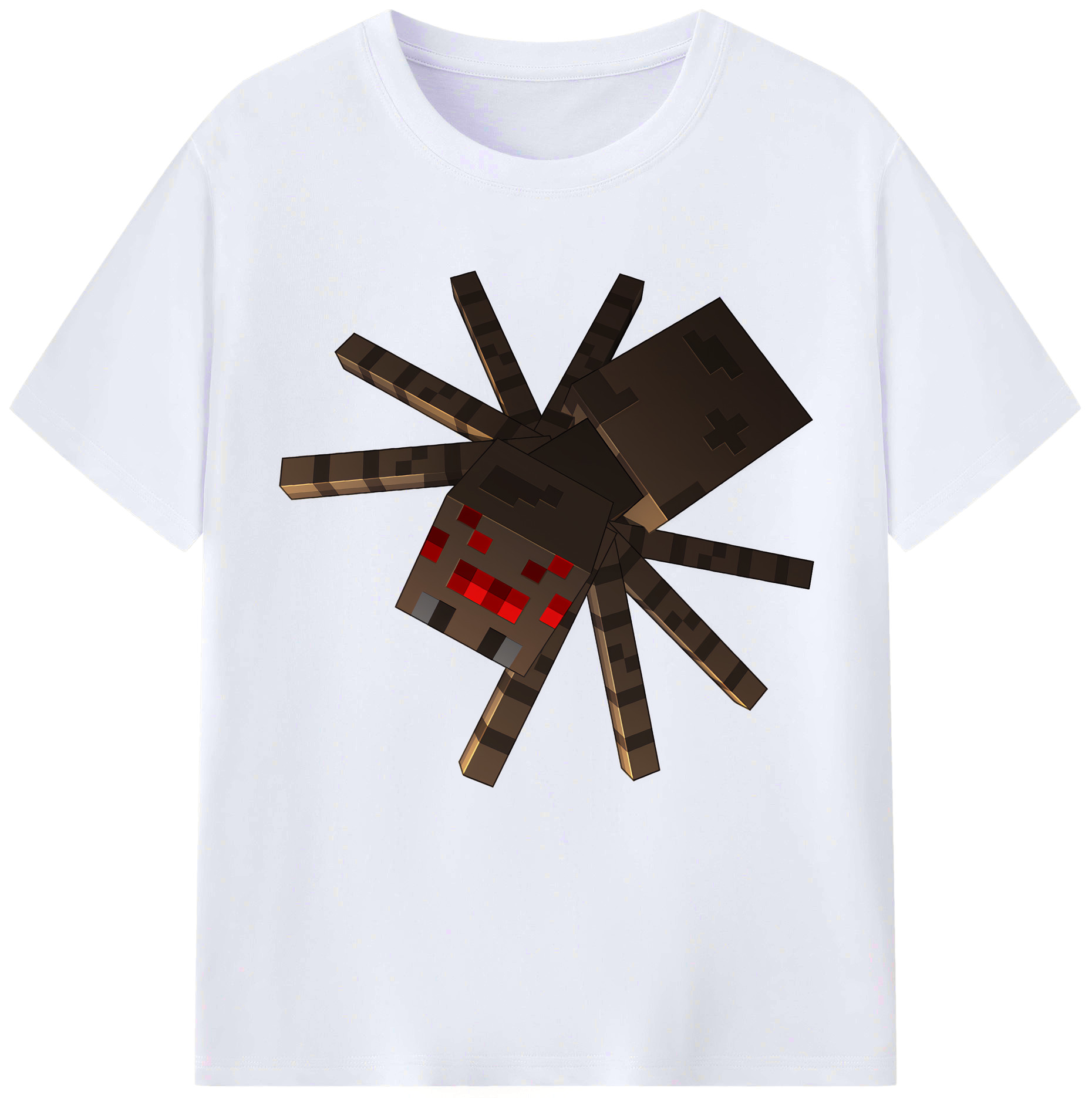 （画像用） マインクラフト ブロックの世界 Minecraft MC Block world レディースカジュアルプリントTシャツ（綿100％）