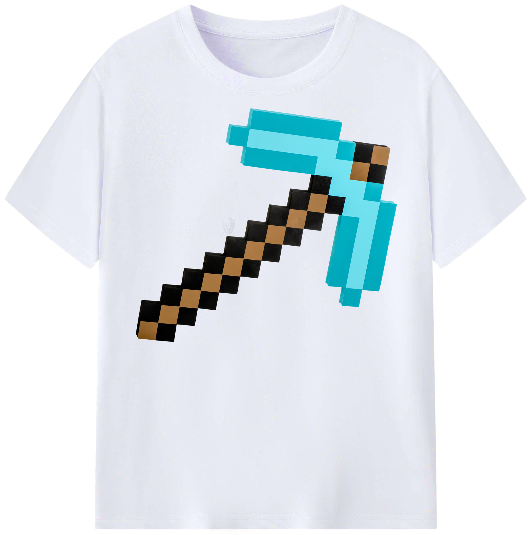 （画像用） マインクラフト ブロックの世界 Minecraft MC Block world レディースカジュアルプリントTシャツ（綿100％）