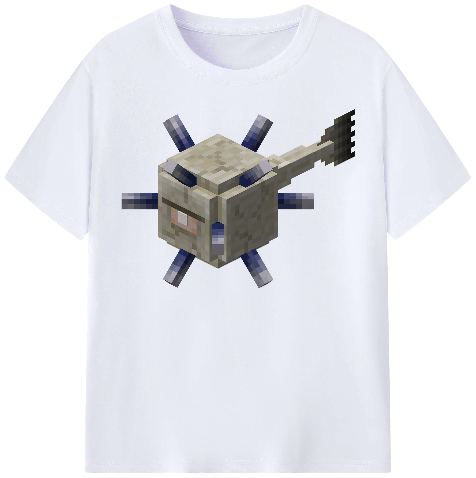 （画像用） マインクラフト ブロックの世界 Minecraft MC Block world レディースカジュアルプリントTシャツ（綿100％）