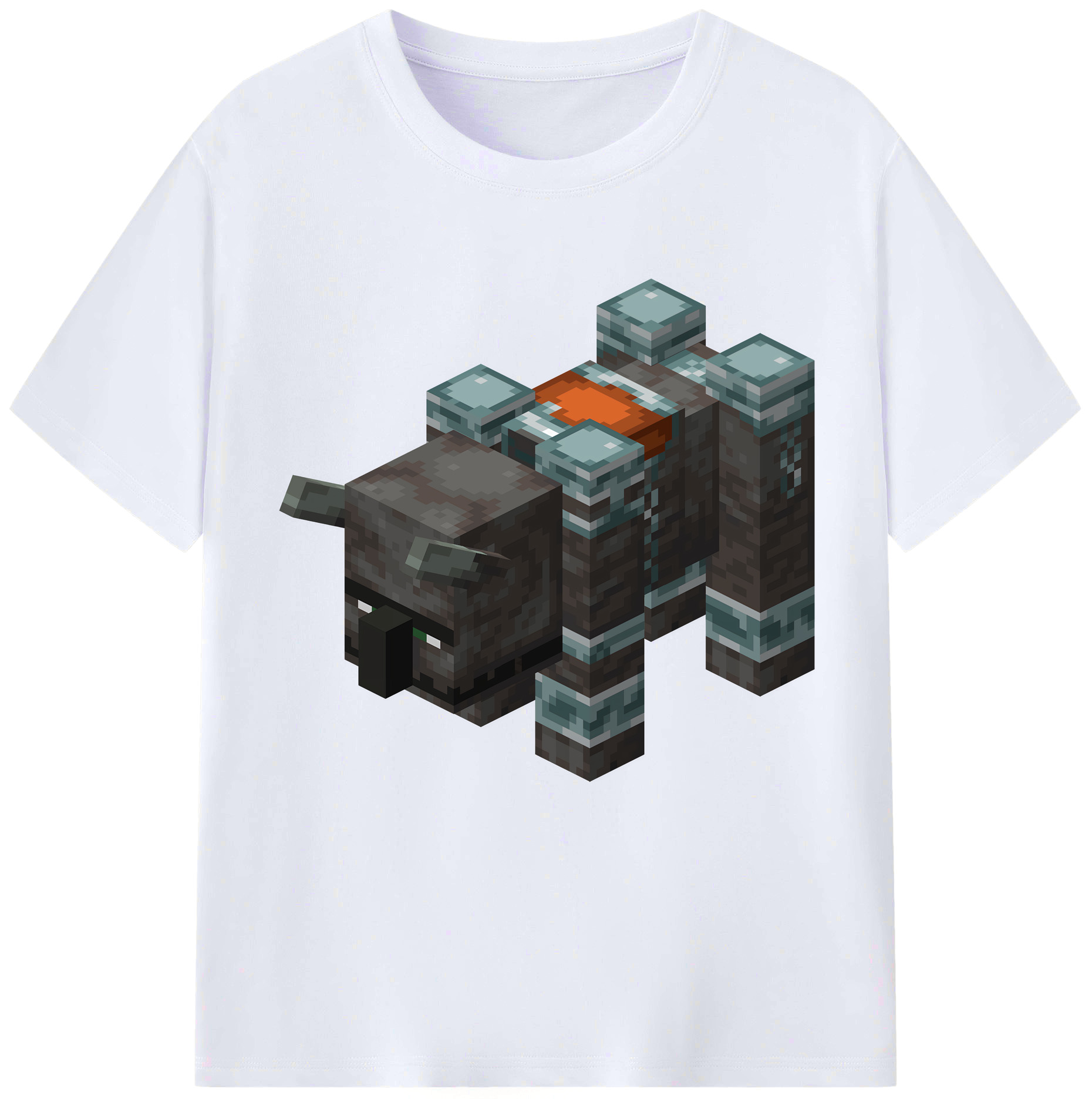 （画像用） マインクラフト ブロックの世界 Minecraft MC Block world レディースカジュアルプリントTシャツ（綿100％）