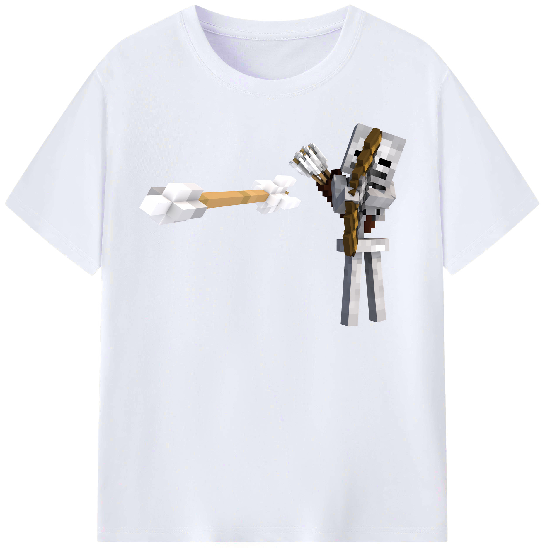 （画像用） マインクラフト ブロックの世界 Minecraft MC Block world レディースカジュアルプリントTシャツ（綿100％）