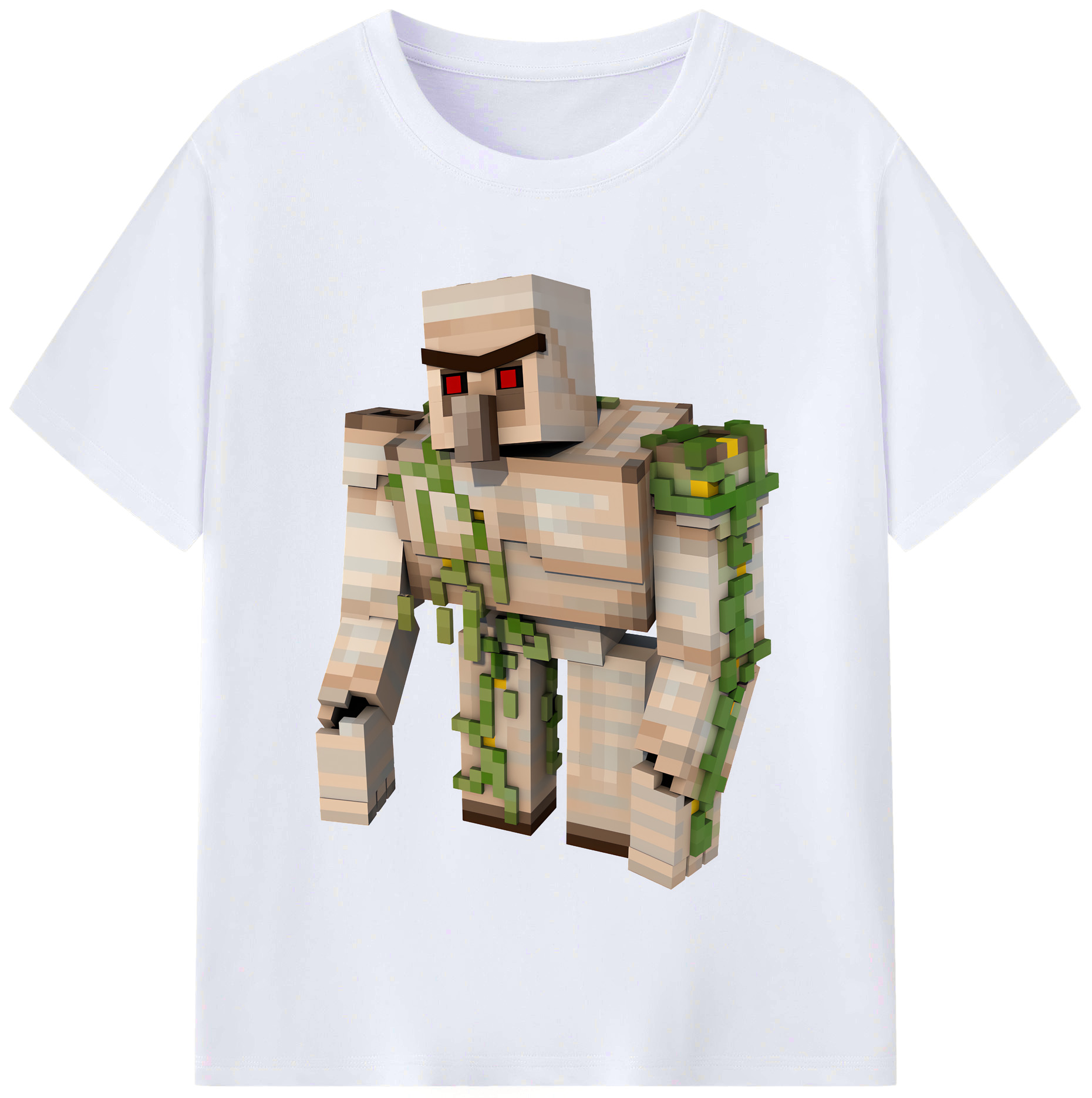 （画像用） マインクラフト ブロックの世界 Minecraft MC Block world レディースカジュアルプリントTシャツ（綿100％）